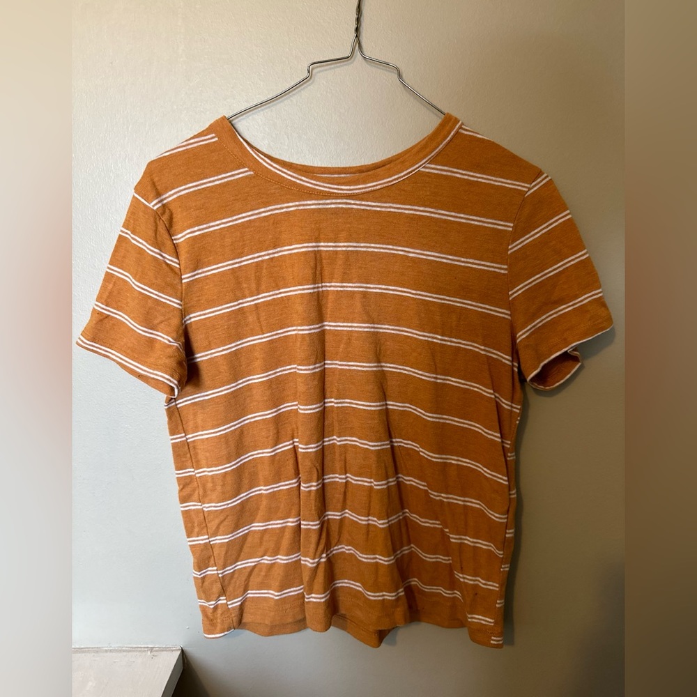 Yellow/Orange Striped Tee
